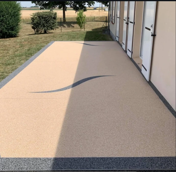 Terrasse extérieur à Caen